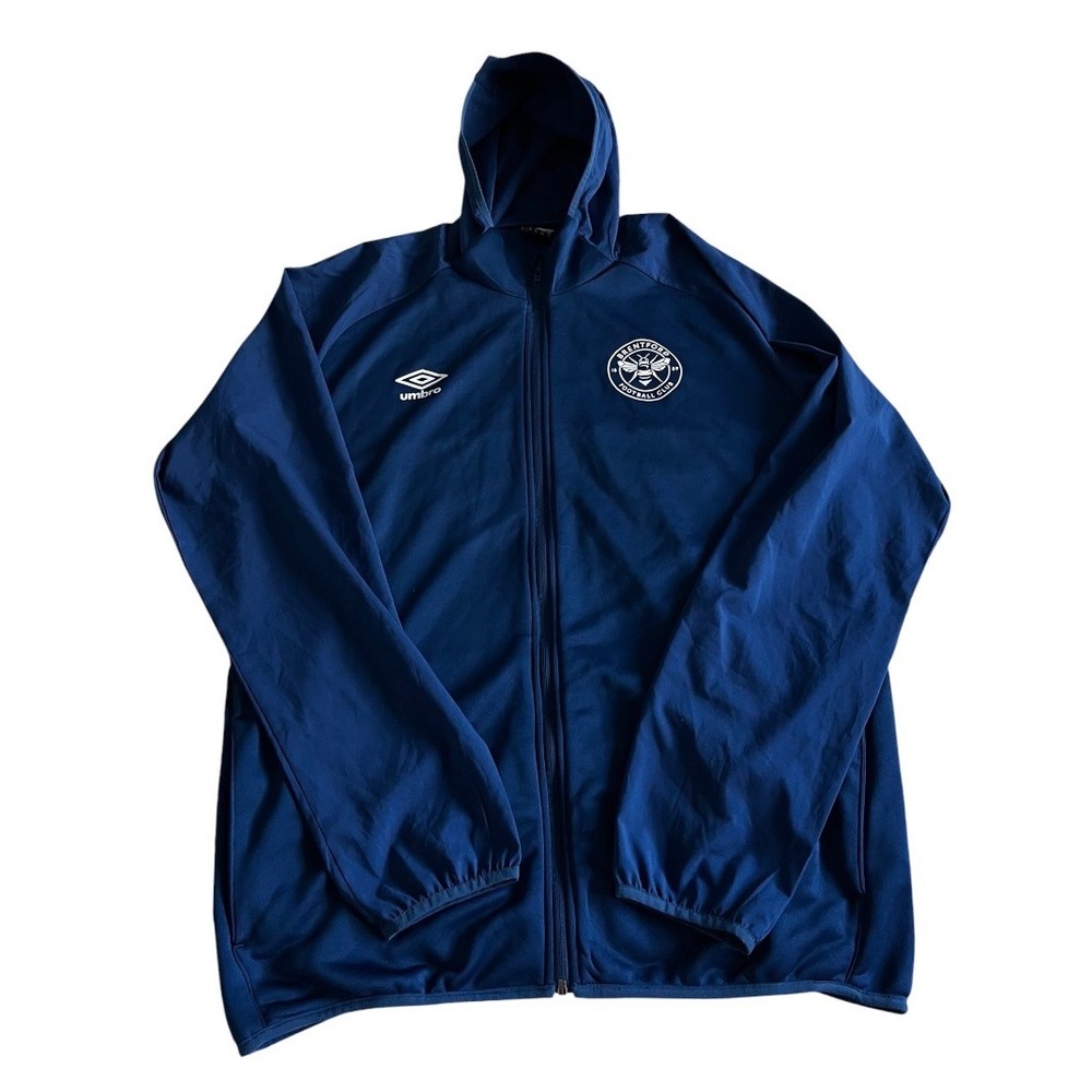 Umbro Brentford Football Club Blue Full Zip Athletic Jacket XL Mens Soccer